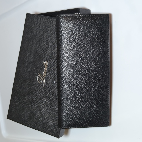 New in Box Dante Women's Black Faux Leather Bifold Wallet RFID Blocking - Picture 2 of 5